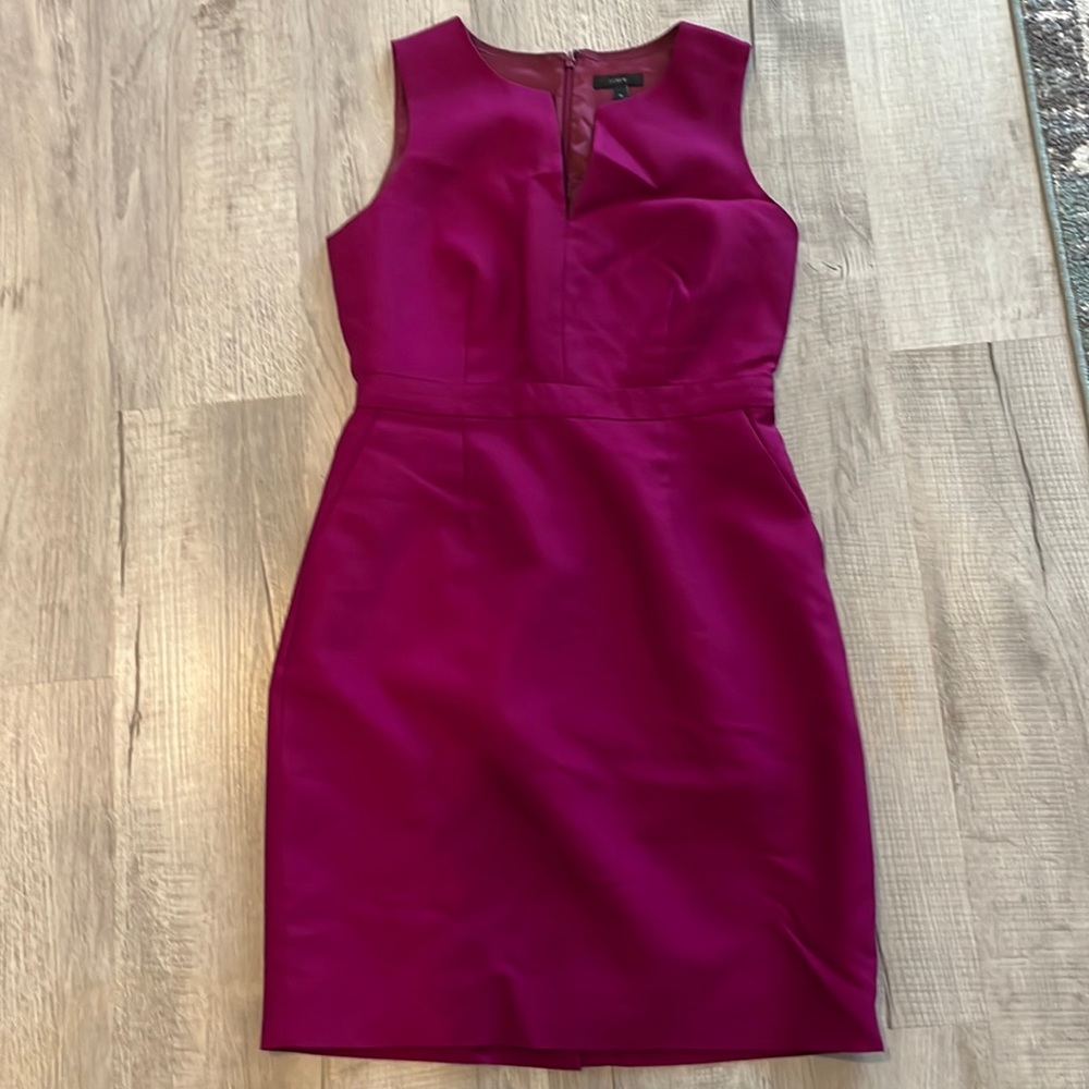 J. Crew Magenta Sleeveless Dress